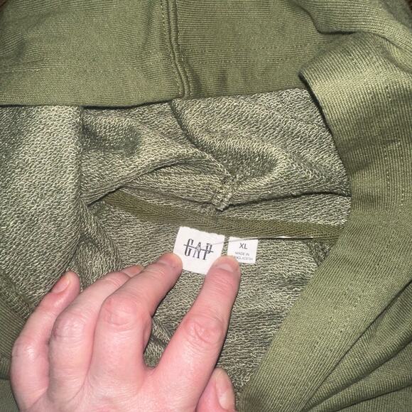 NWOT GAP Factory Olive Green Logo Hoody Hoodie XL - Picture 5 of 9